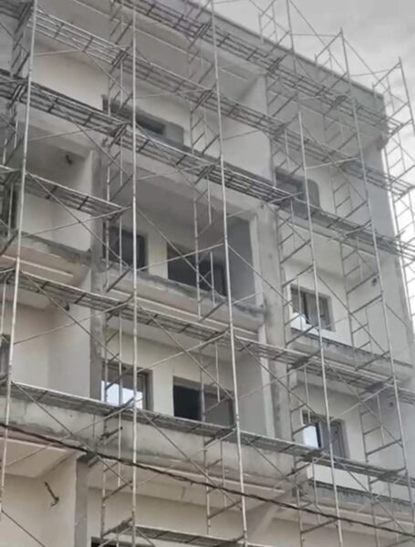 Location d'échafaudage métallique de façade