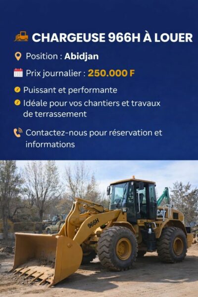 Location de chargeuse sur Abidjan