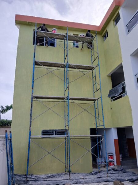 Location d'échafaudage métallique de façade