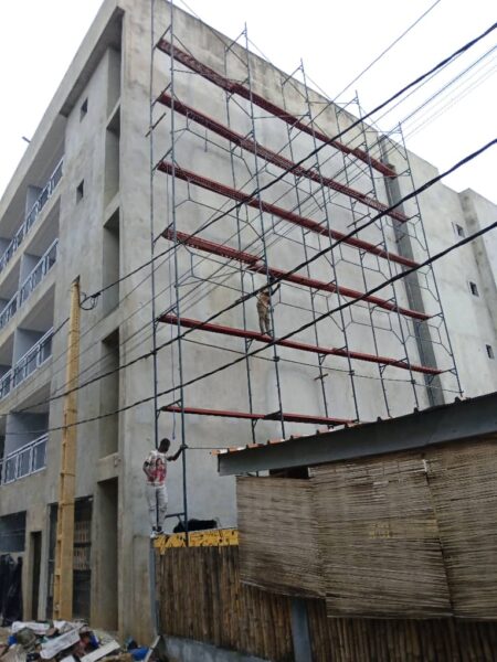 Location d'échafaudage métallique de façade