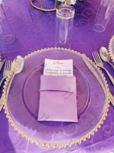 Location d'assiettes à plexiglas