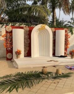 Location de fond de scène de dote