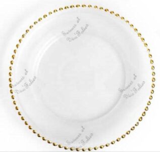 Location d'assiettes blanche