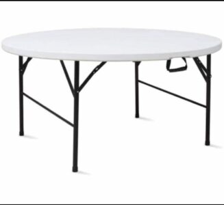 Location de table ronde pliante