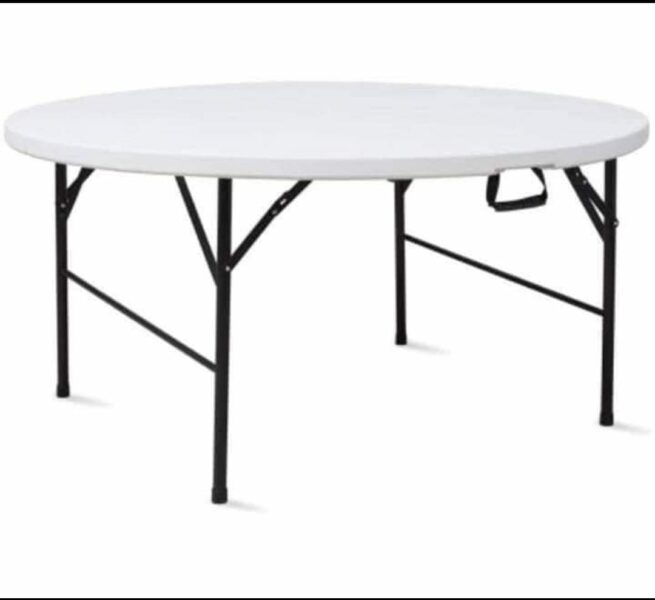 Location de table ronde pliante